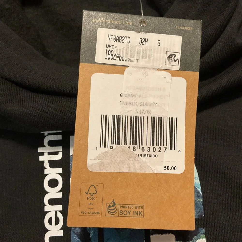 The North Face Girls Fleece Pullover Hoodie Black - Picture 9 of 9